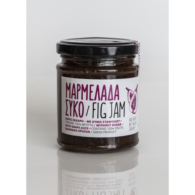 Fig jam 100% fruits - Sugar free 240gr
