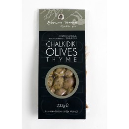 Chalkidiki Olives with Thyme in Vacuum 200gr