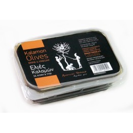 Kalamon Olives in Plastic Disc in Brine and Vinegar 180gr