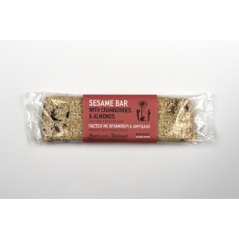 Sesame Bar with Cranberies and Almonds 70gr